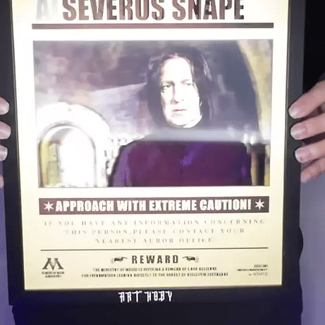 Harry Potter Wanted Lenticular Tablo