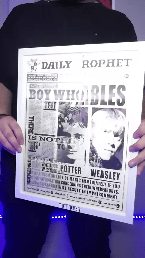 Harry Potter Daily Prophet Lenticular Tablo