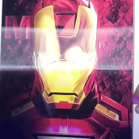 Iron Man Lenticular Tablo