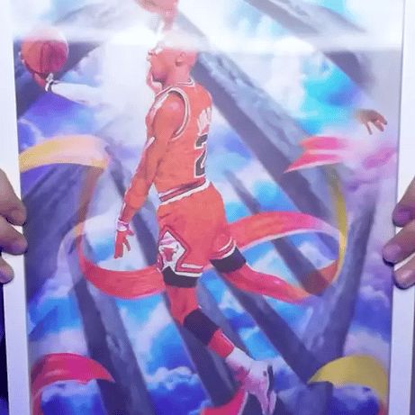 Michael Jordan Lenticular Tablo