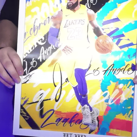 LeBron James Lenticular Tablo