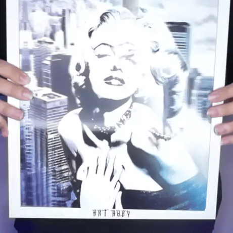 Marilyn Monroe Lenticular Tablo